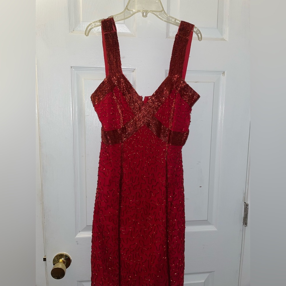 Red Mini Sequin Dress